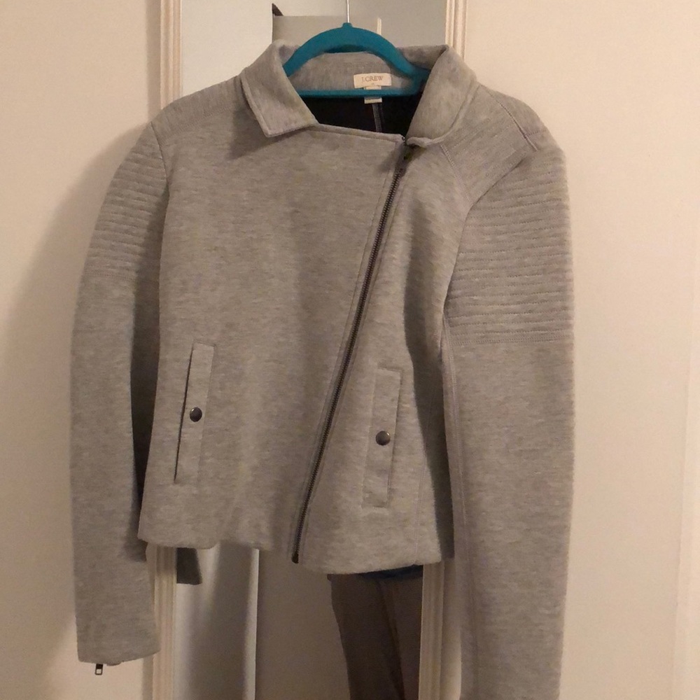 J. Crew Moto style jacket in heather grey